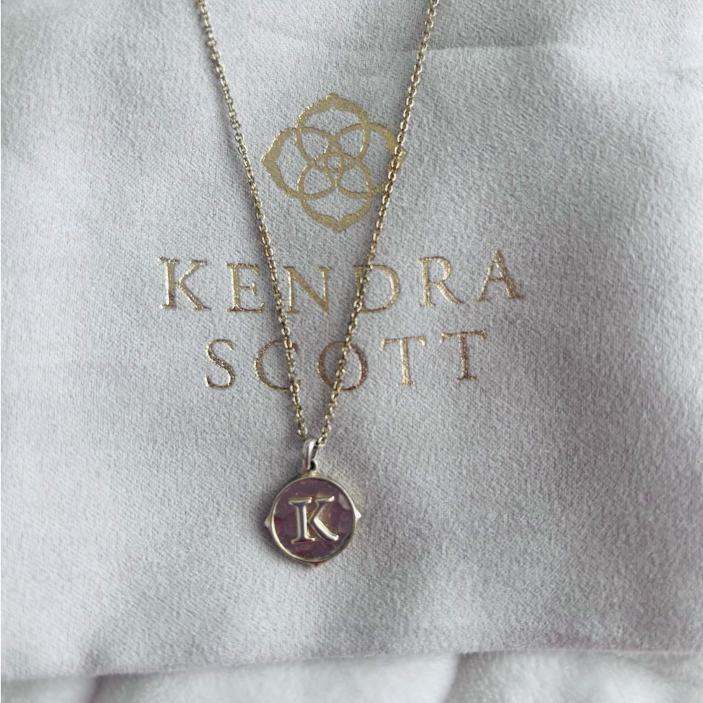Kendra Scott Gold Pendant Necklace “K”